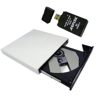 Slim External USB 2.0 CD ROM Drive for Acer Aspire One 8.9 (all) mini Acer Aspire One AO751h AOA110 AOA150 AOD150 AOD250 w/ AGPtek USB 2.0 All in One Card Reader Computers & Accessories