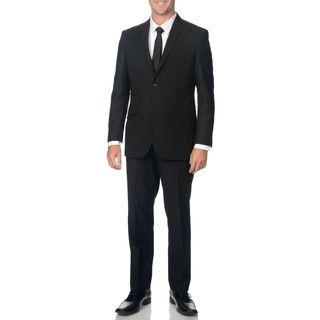 Adolfo Slim Textured Black Suit Separate Jacket