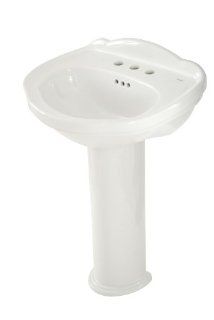 TOTO LPT754.8 01 Whitney Lavatory and Pedestal with 8 Inch Centers, Cotton White   Pedestal Sinks  
