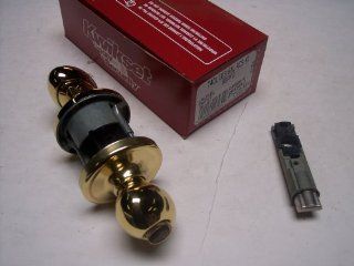 Kwikset Ultramax 740L Laurel Entry Knobs Lifetime Polished Brass (Set of 3, keyed alike)   Doorknobs  