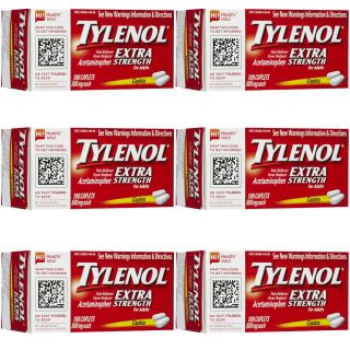 Tylenol Extra Strength 100 caplet Pain Reliever (pack Of 6)