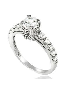 Adi Designs SR 5233 05  Jewelry,Womens Sterling Silver Cubic Zirconia Round Bridal Engagement Ring, Fine Jewelry Adi Designs Rings Jewelry