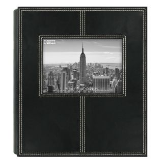 Pioneer 160 pocket Black Sewn Leatherette Frame Cover Album (pack Of 2)
