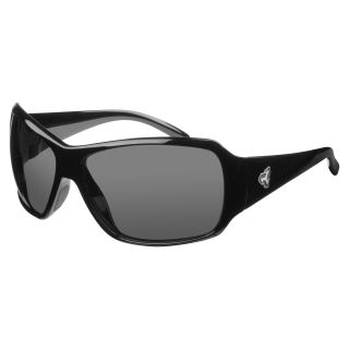 Ryders Unisex Caribou Polar Black Grey Lens Sunglasses