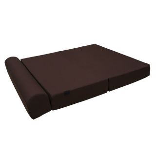 Extra Large 8 inch Thick Brown Tri fold Foam Bed