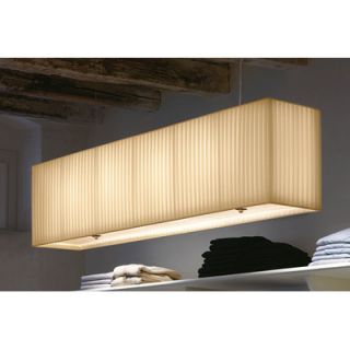 ModoLuce Rettangolo Pendant in Brown RETESP120P01 / RETTANGOLO Shade Pleated