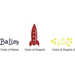 Alphabet Garden Designs Baileys Rocket Wall Decal child103