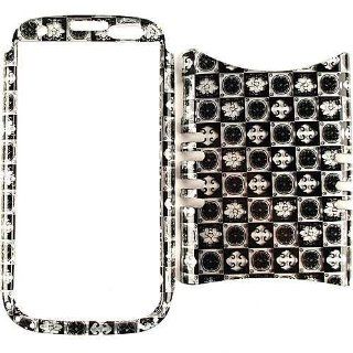Cell Armor I747 RSNAP TP1583 S Rocker Snap On Case for Samsung Galaxy S3 I747   Retail Packaging   Trans. B and W Signs in Squares Cell Phones & Accessories