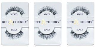 Red Cherry Eyelashes #747s (3 Pair Packs)  Fake Eyelashes And Adhesives  Beauty