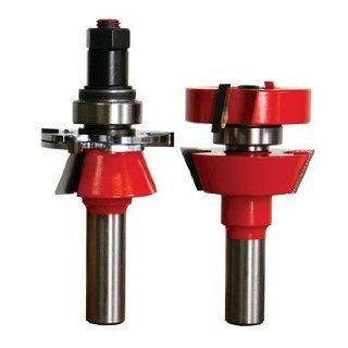Freud 99 762 New Premier Adjustable Rail and Stile System Shaker Profile Long Tenon Shank Router Bit, 1/2 Inch   Straight Router Bits  