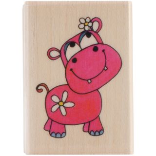 Penny Black Mounted Rubber Stamp 1.75x2 lil Hippo