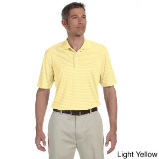 Ashworth Ashworth Mens Performance Interlock Stripe Polo Shirt Yellow Size XXL