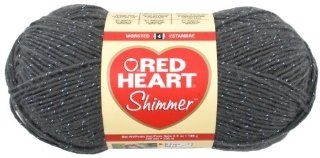 Red Heart E763.1403 Shimmer Yarn, Solid, Pewter