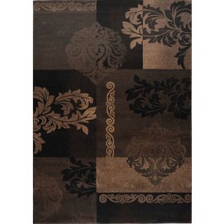 Fresh Transitional Brown Area Rug (53 X 77)