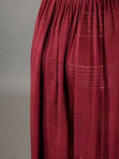 Basile Vintage Pleated Knit Midi Skirt