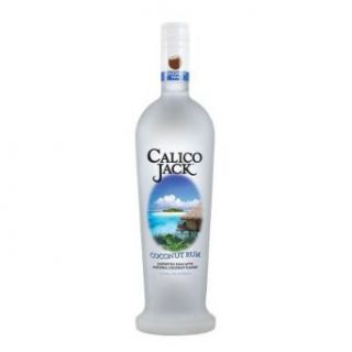 Calico Jack Coconut Flavored Rum 750ml Grocery & Gourmet Food