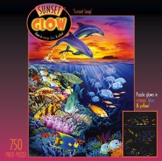 750 Piece Sunset Glow   Sunset Leap Toys & Games