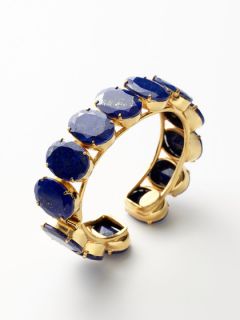 Oval Lapis Cuff by Bounkit