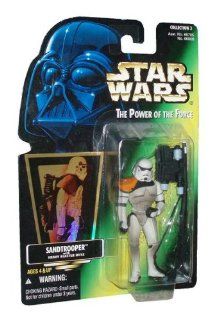 Star Wars The Power of The Force Sandtrooper With Heavy Blaster Rifle Toys & Games