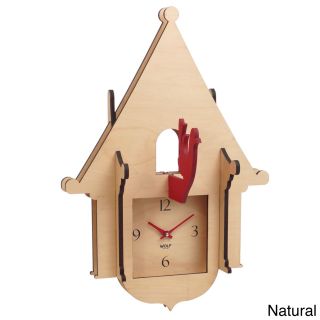 Wolf Wooden Jigsaw Cuckoo Clock