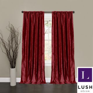 Lush Decor Velvet Dreams Peppermint 84 inch Curtain Panel Pair