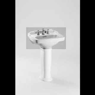 Toto LT770.8 03 Carrollton Pedestal 8 Inch Centers Basin, Bone   Pedestal Sinks  