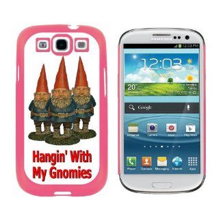 Hangin With My Gnomies   Hanging Gnomes   Snap On Hard Protective Case for Samsung Galaxy S3   Pink Cell Phones & Accessories