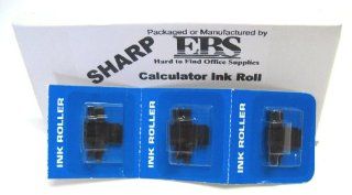 Sharp Calculator Black and Red Ink Roll Replaces EA772R ***FRESH PACKAGE OF THREE(3) Ink Rolls Electronics