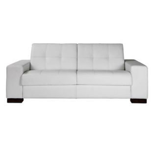 Eurosace Luxury Elite 84.6 Leather Sleeper Sofa ELTL10 Color Rojo Coral
