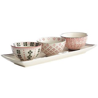 Ceramic 3 piece French Country Bowl Set