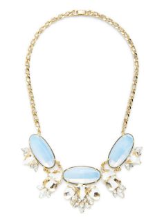 Oval Cluster Bib Necklace by Noir Jewelry