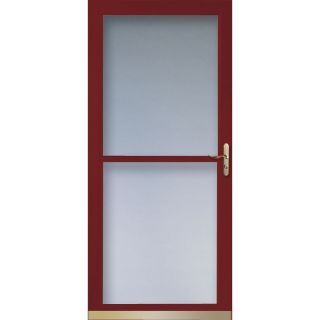 LARSON Cranberry Tradewinds Full View Tempered Glass Storm Door (Common 81 in x 32 in; Actual 80.71 in x 33.56 in)