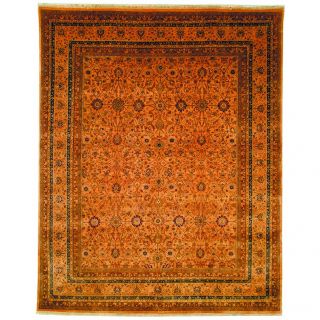 Safavieh Hand knotted Lavar Apricot/ Gold Wool Rug (6 X 9)