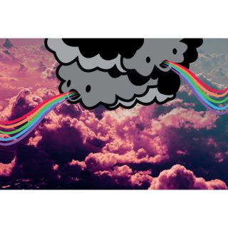 Salty & Sweet Electric Clouds Graphic Art on Canvas SS010 Size 16 H x 24