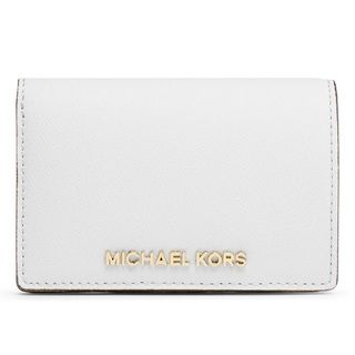 Michael Kors Medium Jet Set Travel Slim Saffiano Wallet   Optic White