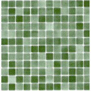 Elida Ceramica Recycled Non Skid Frog Glass Mosaic Square Indoor/Outdoor Wall Tile (Common 12 in x 12 in; Actual 12.5 in x 12.5 in)