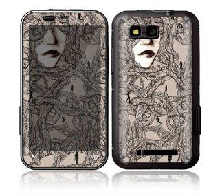 Motorola Defy Decal Phone Skin Decorative Sticker w/ Matching Wallpaper   Entangled Cell Phones & Accessories