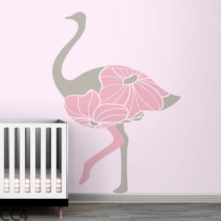 LittleLion Studio Fauna Floral Ostrich Wall Decal DCAL VL LA 088 W CC Color 