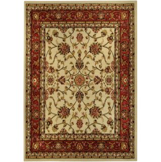 Floral Garden Traditional Ivory Area Rug (410 X 610)