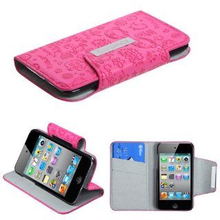 Fits Apple iPod Touch 4 (4th Generation) Snap on Cover Little Cute Angel Hot Pink Book Style MyJacket Wallet (with card slot) (762) (does NOT fit iPod Touch 1st, 2nd, 3rd or 5th generations) Cell Phones & Accessories