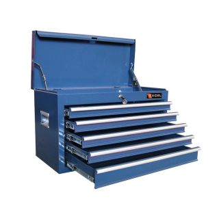 Excel 15.9 in x 26 in 5 Drawer Ball Bearing Steel Tool Chest (Blue)