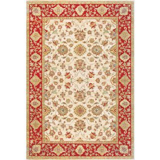 Hand Knotted Ziegler Beige Rust Vegetable Dyes Wool Rug (9 X 12)
