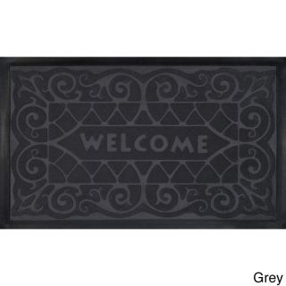 Wrought Iron Recycled Rubber Welcome Mat (18 X 30 inch)