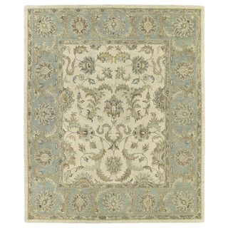 Hand tufted Joaquin Beige Kashan Wool Rug (9 X 12)