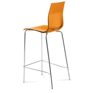Domitalia Gel Bar Stool GEL AS SG 15 S Seat Color Transparent Orange