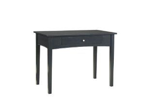 Shop Alaterre ASCA06BL Shaker Cottage Writing Desk with Drawer, Black at the  Furniture Store. Find the latest styles with the lowest prices from Alaterre
