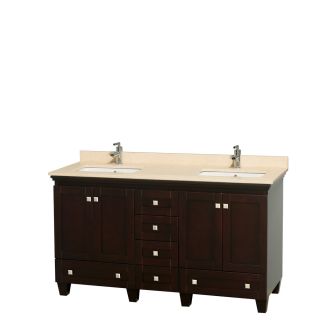 Wyndham Collection Wyndham Collection Acclaim 60 inch Double Espresso Vanity Brown Size Double Vanities