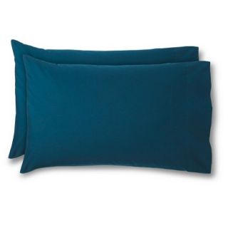Room Essentials Easy Care Pillow Case   Aqua Sketchy Grid (Standard)