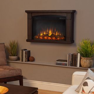 Real Flame Brighton Chestnut Oak Electric Fireplace