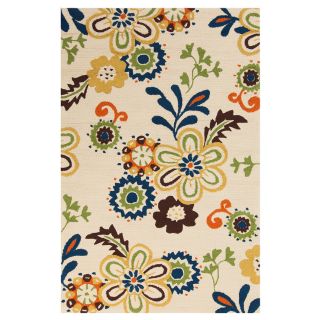 Hand hooked Kim Transitional Floral Indoor/ Outdoor Area Rug (2 X 3)